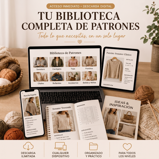 El Método Completo de Tejido a Dos Agujas